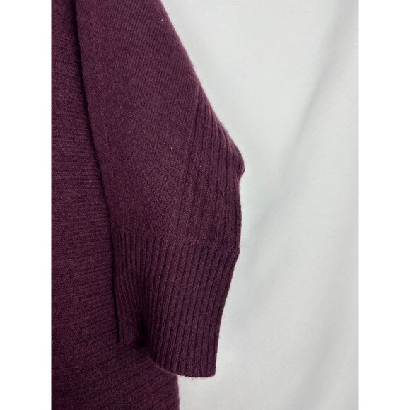 Halogen Cashmere Burgundy Cowl Neck Dress Tunic Medium Womens 100% Cashmere - Picture 9 of 10
